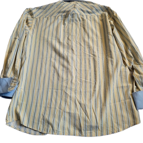 LACOSTE Button Down. Size 2X. Unique double collar. - Picture 3 of 8